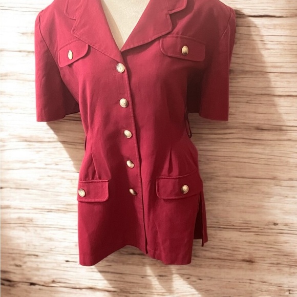 Norton McNaughton Jackets & Blazers - Norton McNaughton Red Blazer with Structured Shoulders